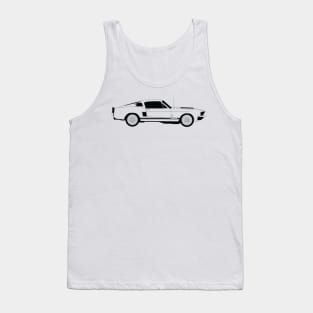 GT500 Shelby Black Outline Tank Top